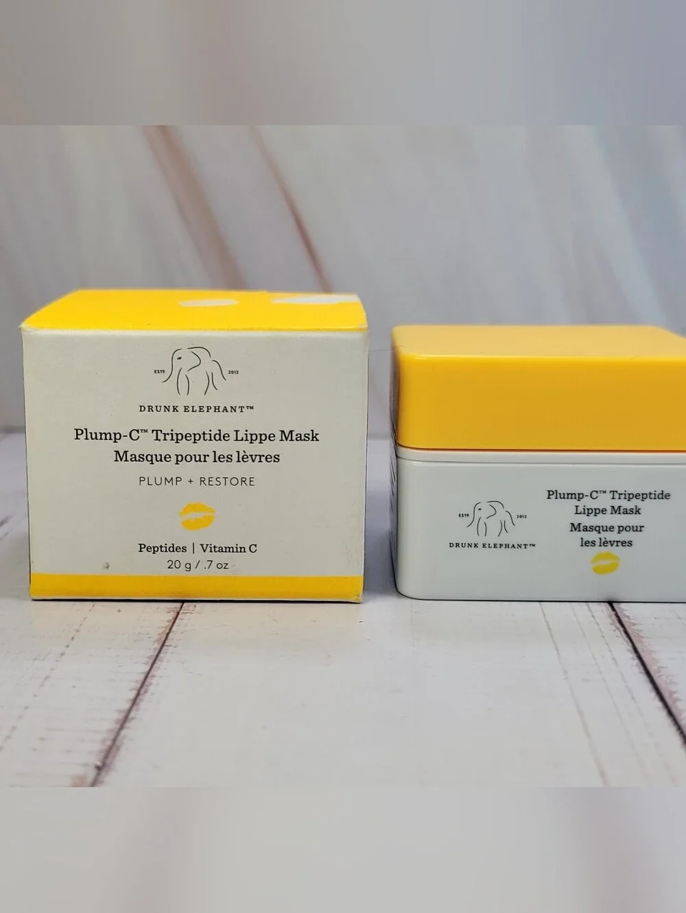 Drunk Elephant B-Goldi Drops & Plump-C Tripeptide Lippie Mask Bundle BNIB